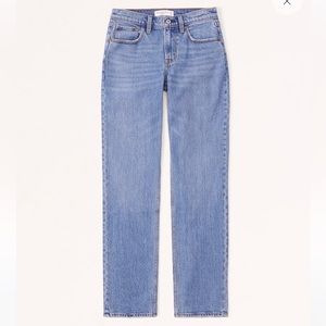 Abercrombie Curve Love Mid Rise 90s Straight Jean